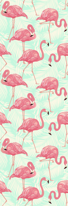 Painted Flamingos Wall Sticker Tenstickers