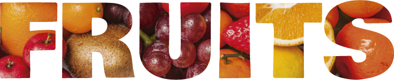 Fruits Wall TextWall Sticker - TenStickers