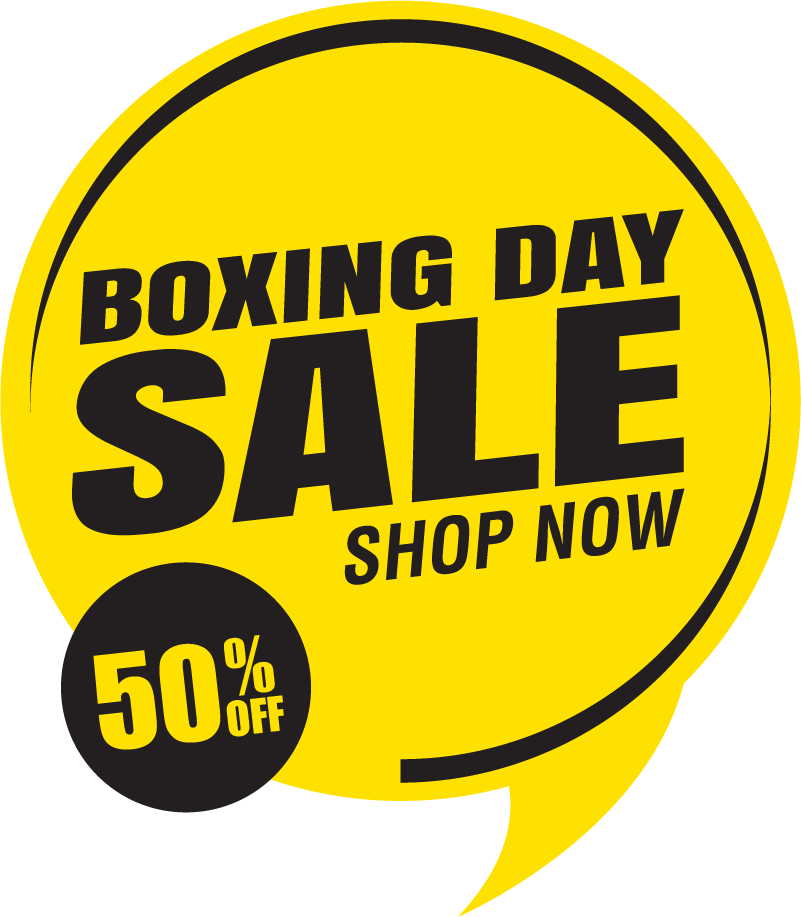 Boxing Day Sale Shop Sticker TenStickers