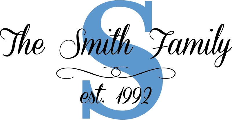 Customisable Family Name Date Wall Sticker - TenStickers