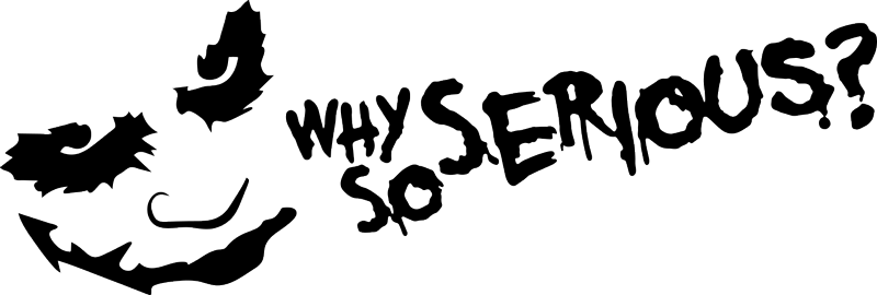 Why so Serious Car Sticker - TenStickers