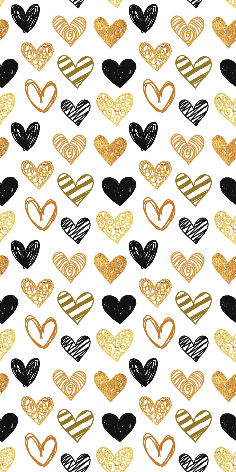 Sticker Saint Valentin Coeurs Motif - TenStickers