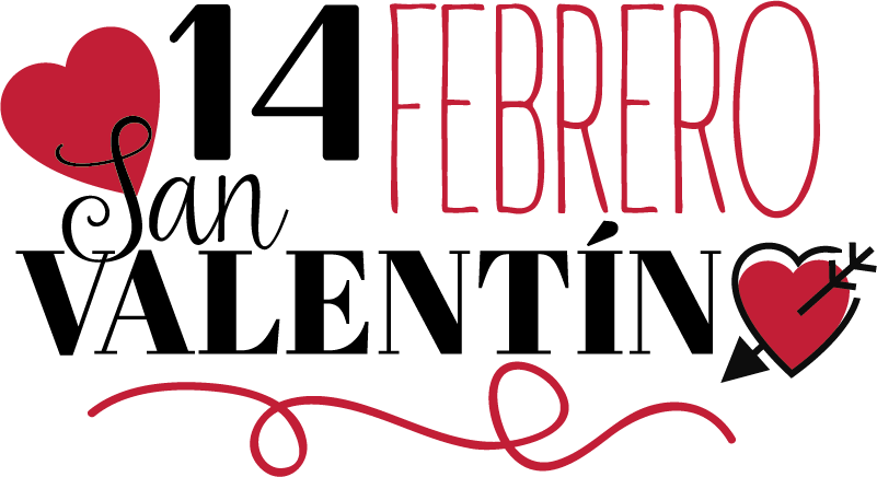Vinilos y pegatinas para San Valentin a medida, estilo texto - TenVinilo