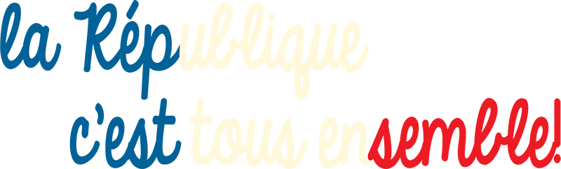 Sticker Entrée République de Tous Ensemble - TenStickers