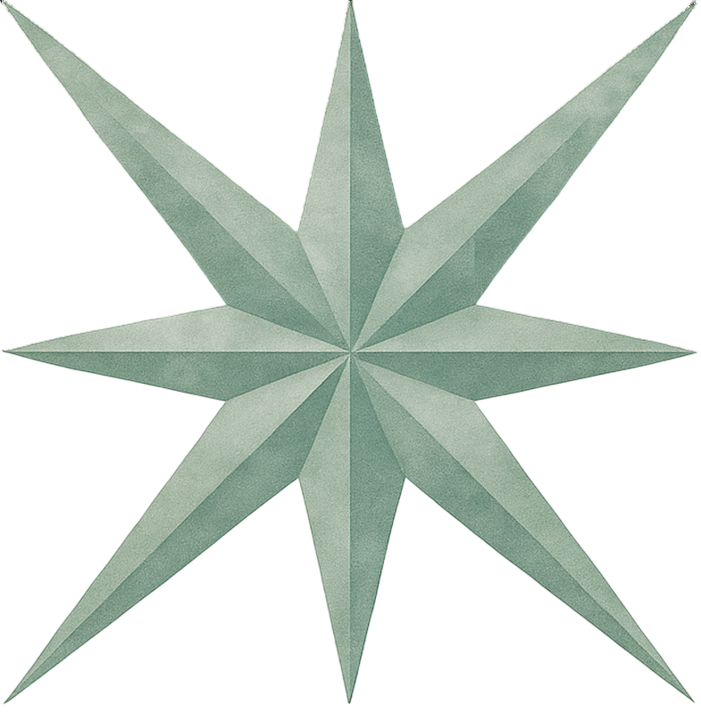 Woonkamer muursticker saliegroen sterrenburst - TenStickers