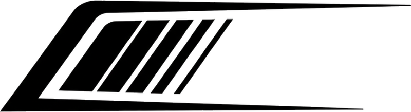 Pegatina coche patrón de rayas diagonales - TenVinilo