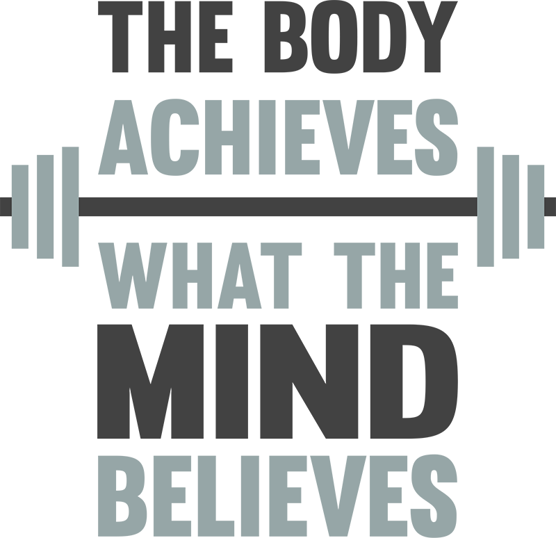 The Body Achieves Wall Text Sticker - TenStickers