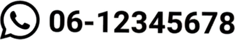 Sticker voiture numéro de téléphone personnalisé - TenStickers