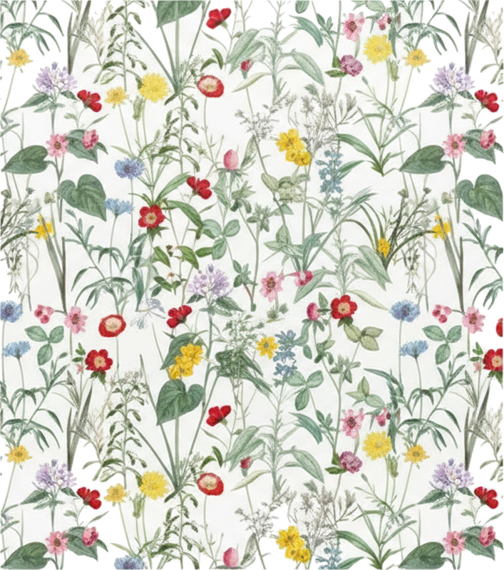 Vinilo para cristal ventana flores vintage brillantes - TenVinilo