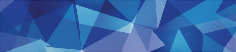 Fensteraufkleber in blauer transparenter geometrie - TenStickers