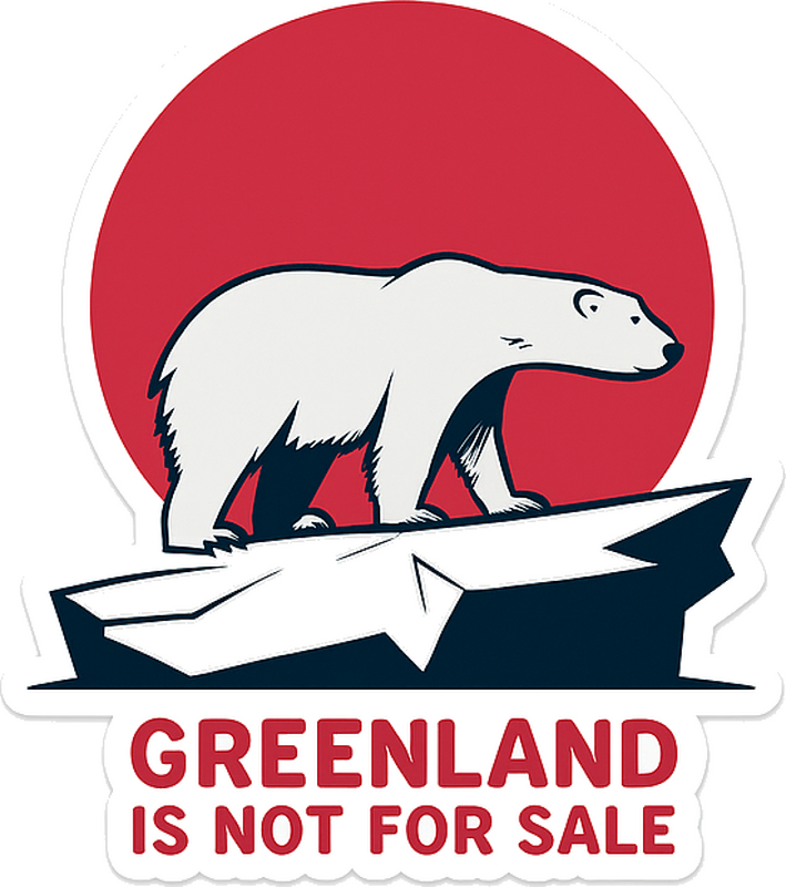 Wallsticker dyr grønland protestisbjørn - TenStickers