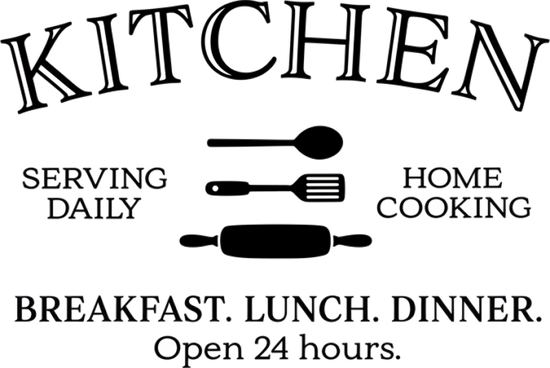 Vinilo para cristal ventana cartel estilo diner - TenVinilo