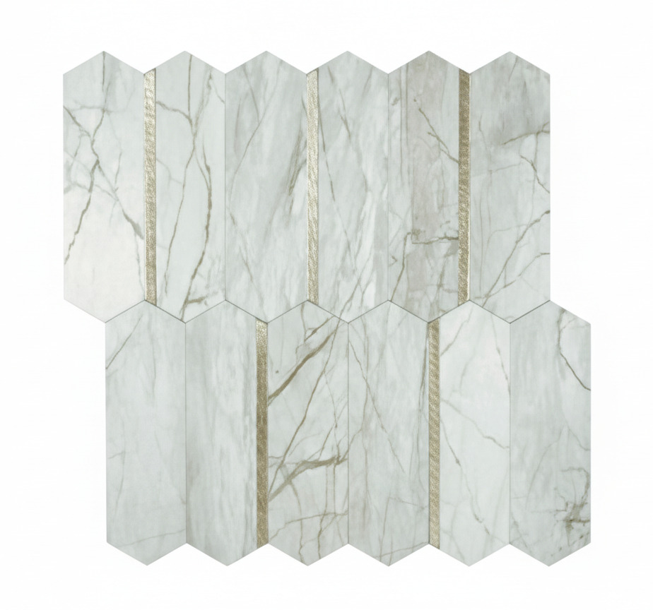 Autocolante para cozinha com design de mármore moderno - TenStickers