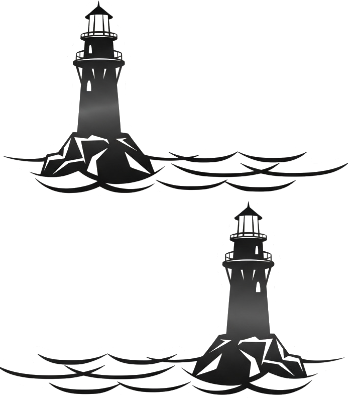 Campervan decal coastal ocean design - TenStickers