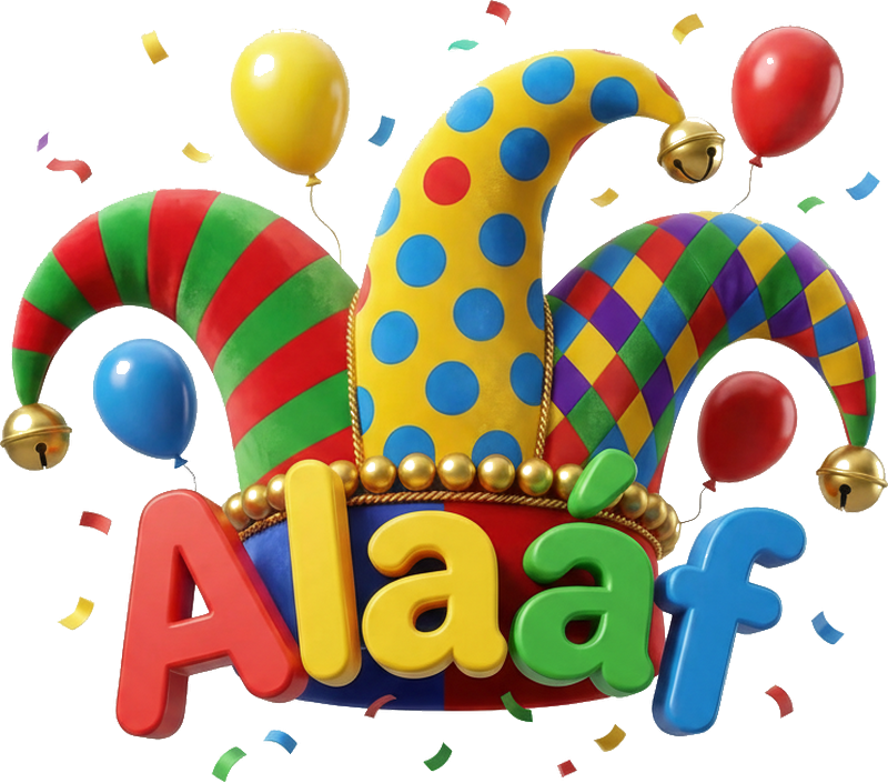 Etalage sticker kleurrijk 3d alaaf design - TenStickers