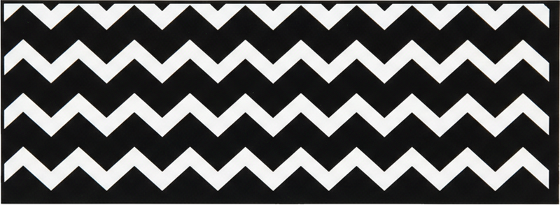 Vinilo para cristal patrón zig-zag horizontal delgado - TenVinilo