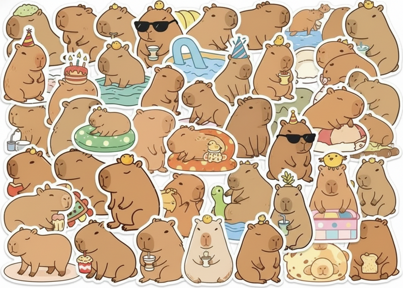 Klistremerke til macbook kapibara - Tenstickers