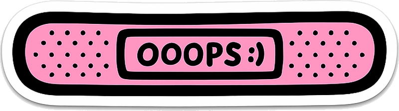 자동차 용 스티커 핑크 "우와" 반창고 - TenStickers
