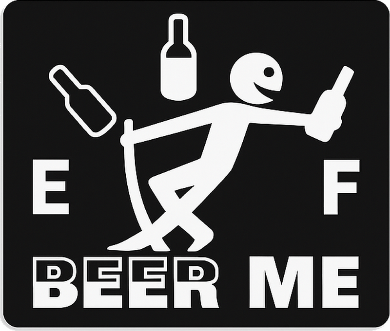 Naklejka na samochód zrób mi piwo - TenStickers