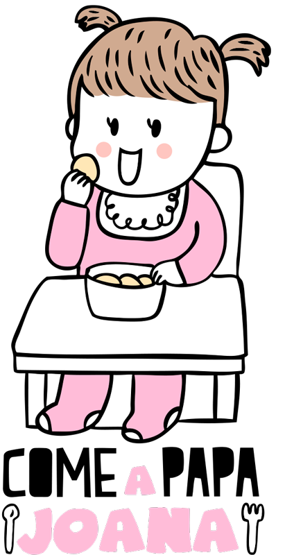 Autocolantes personalizáveis come a papa - TenStickers