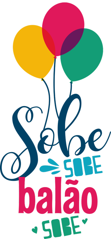 Autocolantes com texto sobe balão sobe - TenStickers