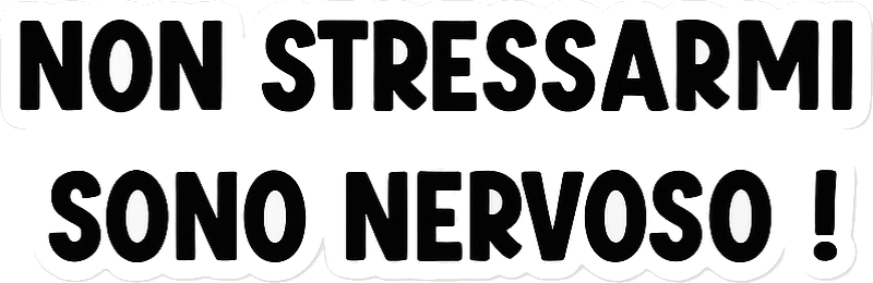 Don't stress me car decal - TenStickers