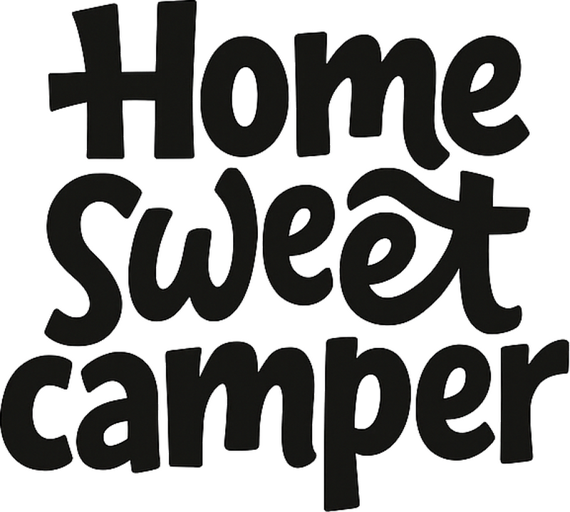 Camper decal home sweet camper - TenStickers