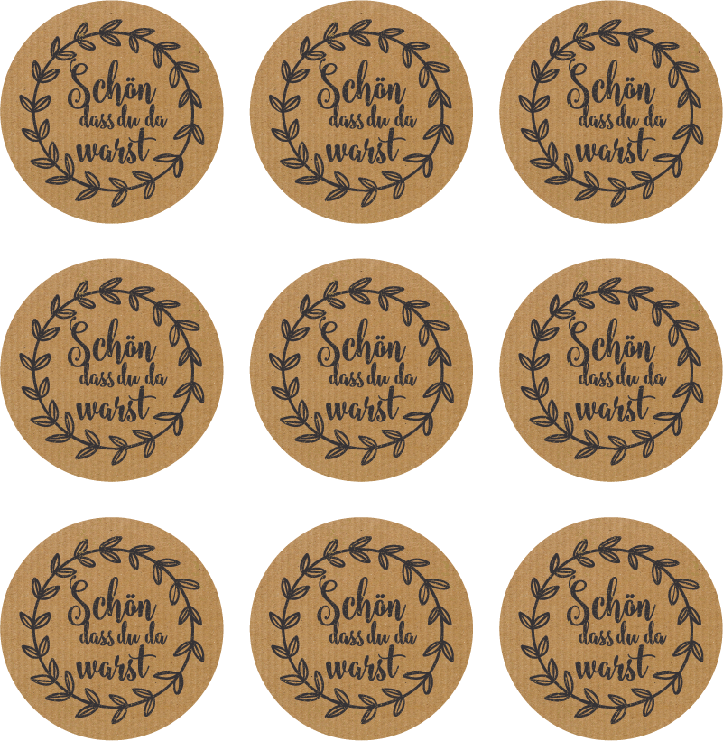 Text Aufkleber Dankeskarte - TenStickers