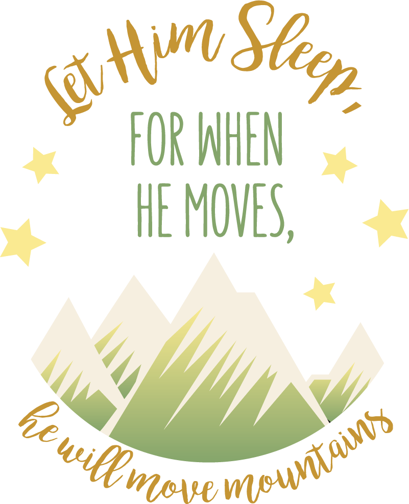 Let him Sleep Wall Bedroom Sticker - TenStickers