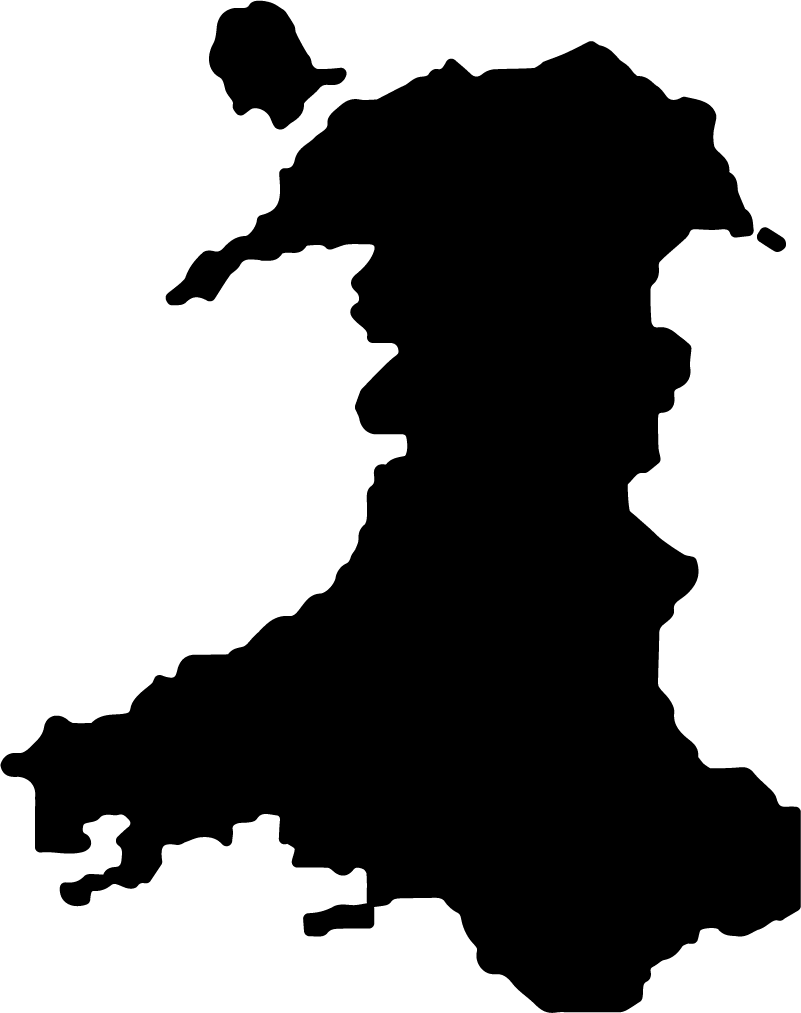 Wales Map Decorative Sticker - TenStickers