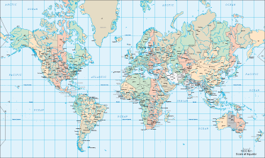 world map time zones wall sticker tenstickers
