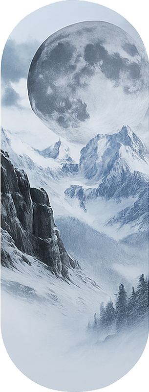 Adesivo per bici telaio luna congelata - TenStickers