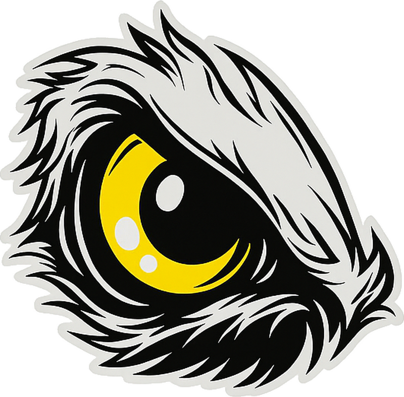Adesivo per auto design occhio d'aquila - TenStickers