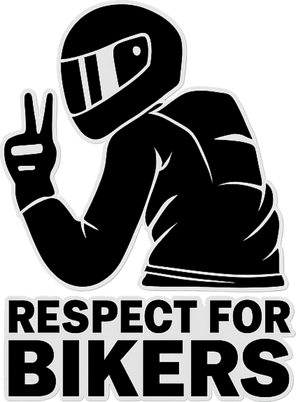 Nalepka za avto spoštovanje kolesarjev - TenStickers