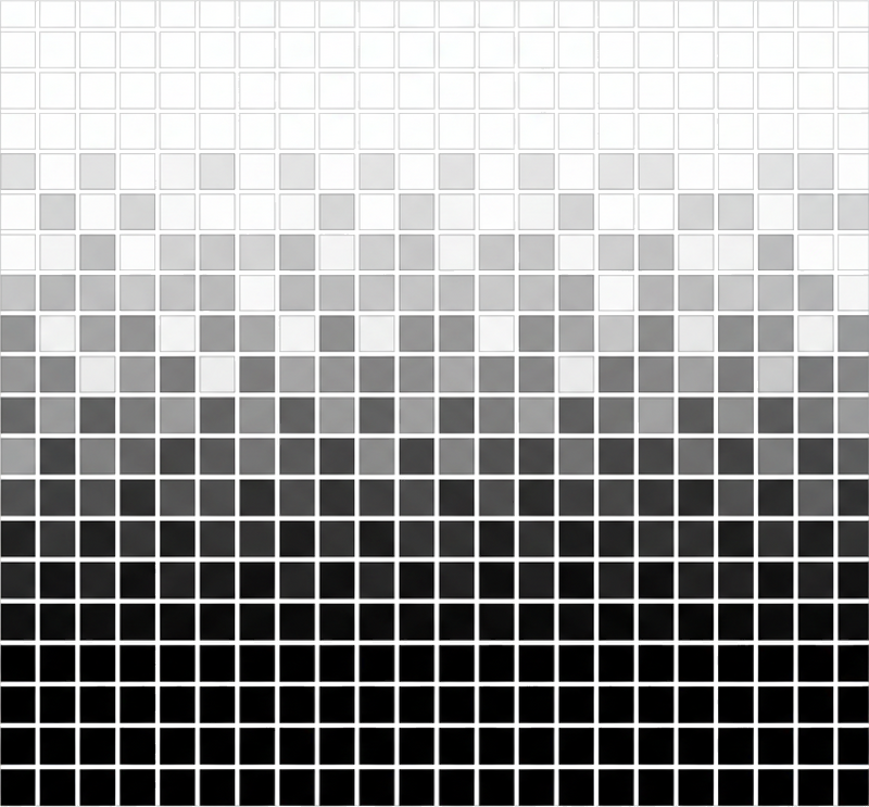 Tile decal for bathroom miniature monochrome mosaics - TenStickers
