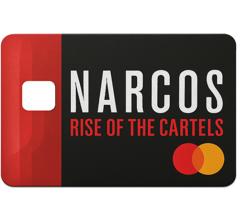 Adesivo carta di credito involucro narcos mastercard - TenStickers