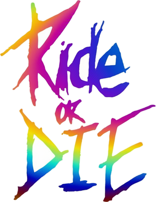 Fahrrad aufkleber ride or die schriftzug - TenStickers