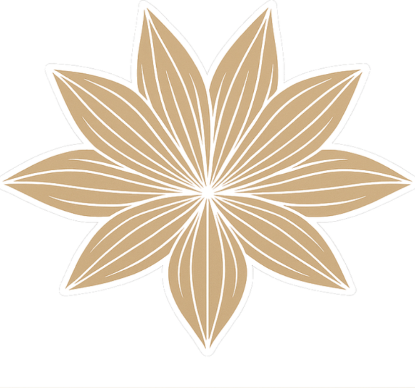 거실 벽 스티커 기하학적 연꽃 - TenStickers