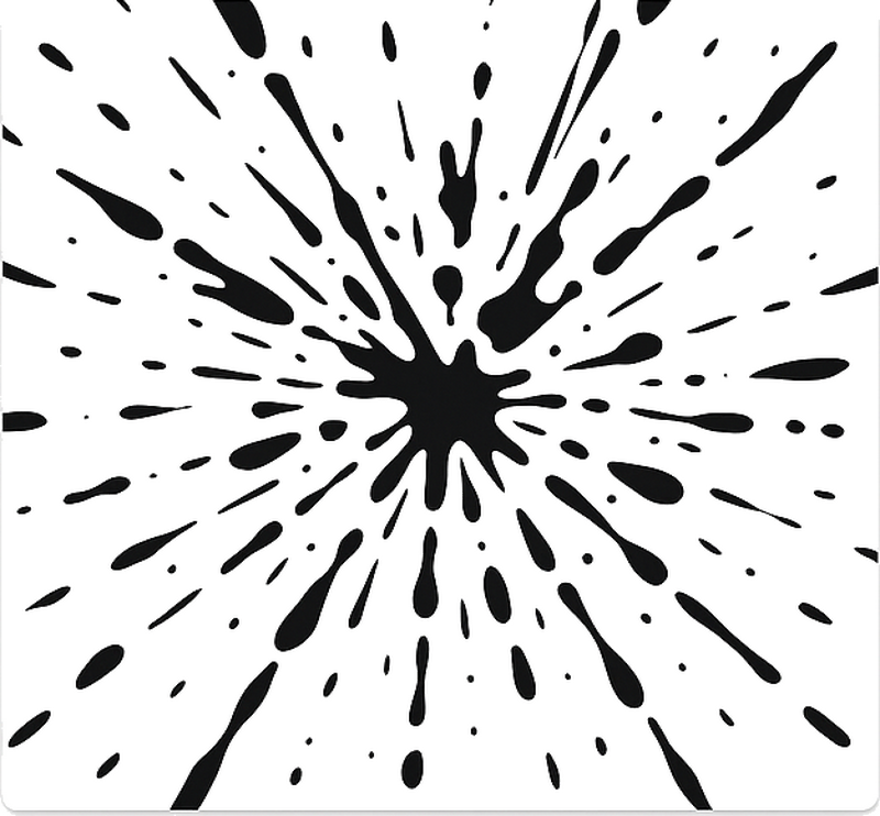 자동차 용 스티커 물감 튀김 디자인 - TenStickers