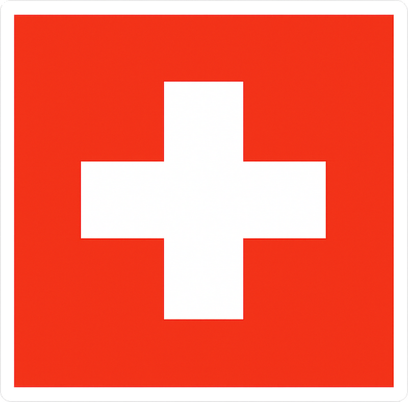 Adesivo per auto pacco bandiere svizzera - TenStickers