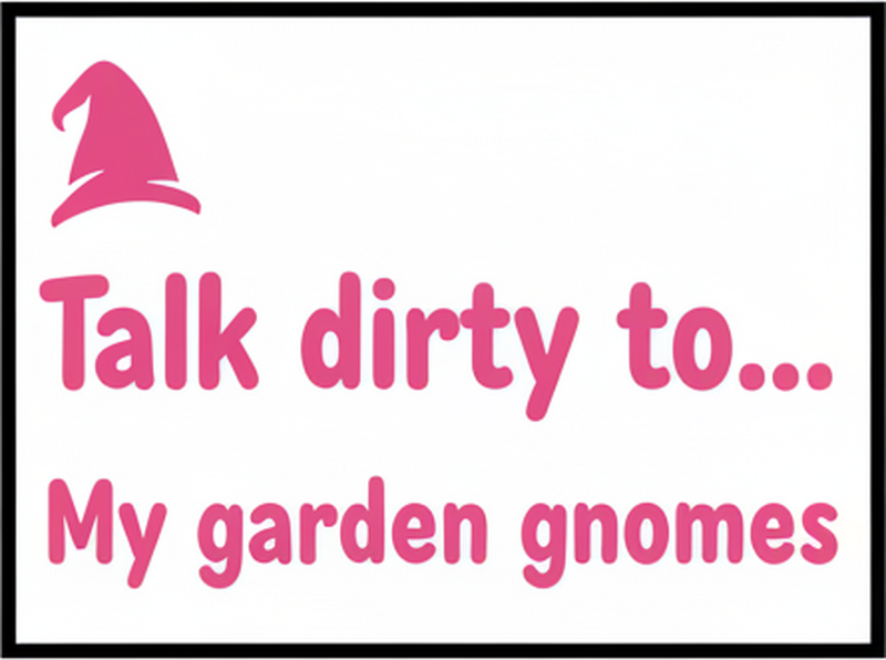 Wheelie bin sticker pink "talk dirty to me" - TenStickers