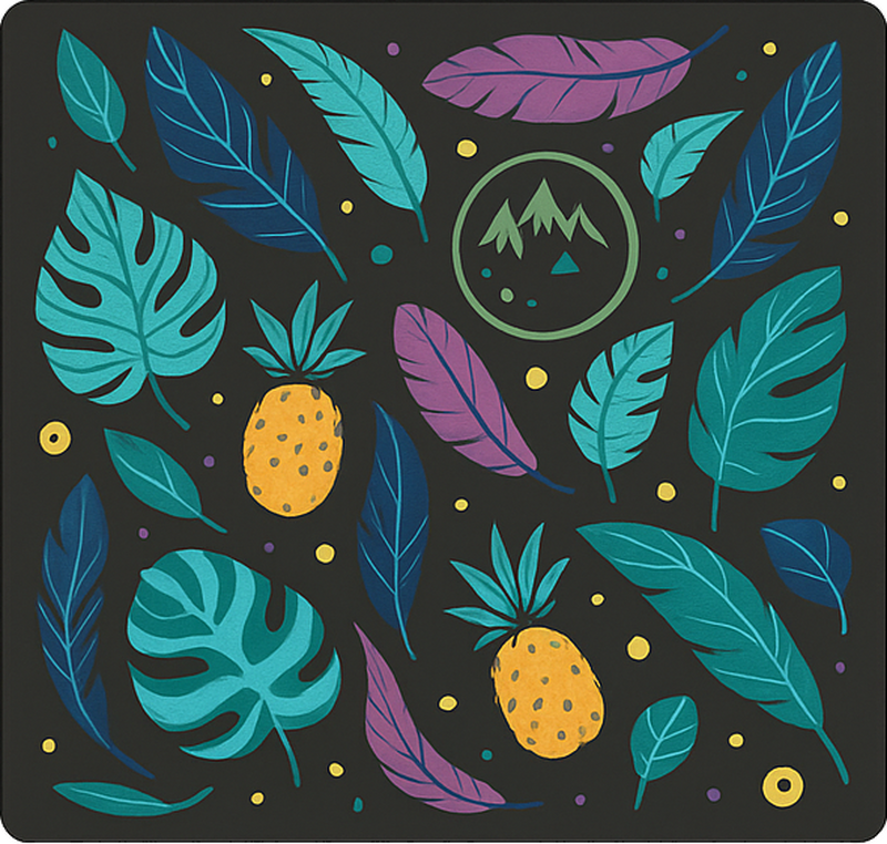 Fahrrad aufkleber exotisches sommerdesign - TenStickers