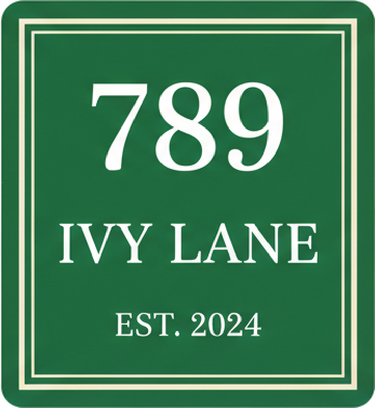 Wheelie bin sticker traditional green home address - TenStickers