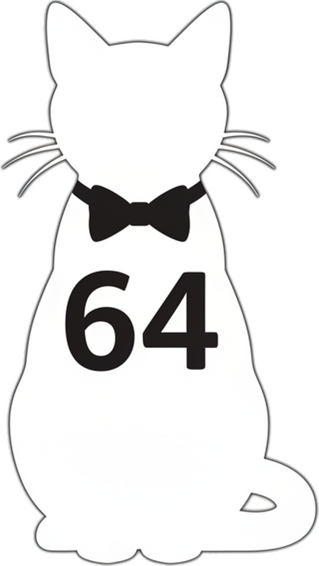 Wheelie bin sticker elegant house no. cat - TenStickers