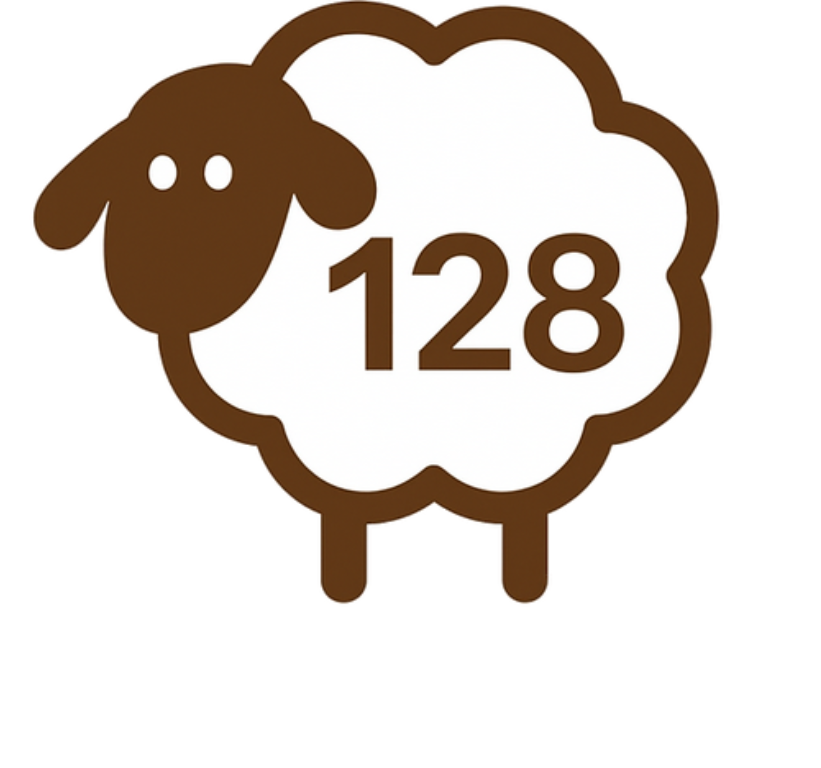 Wheelie bin sticker custom brown counting sheep - TenStickers