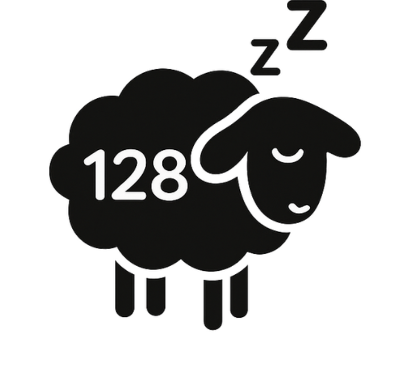 Wheelie bin sticker custom sleepy counting sheep - TenStickers