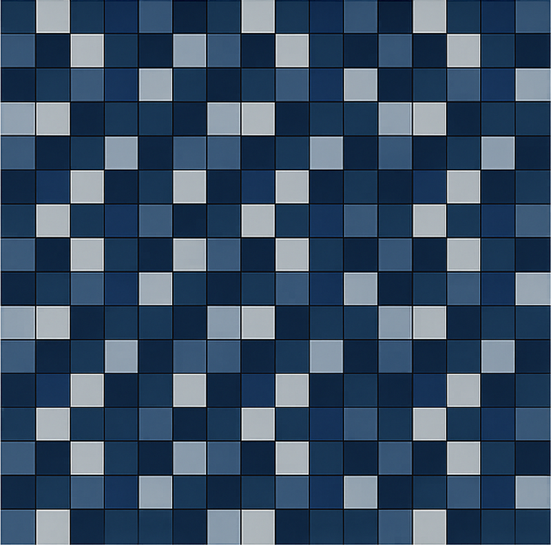 Sticker for tile blue scale square sequence - TenStickers