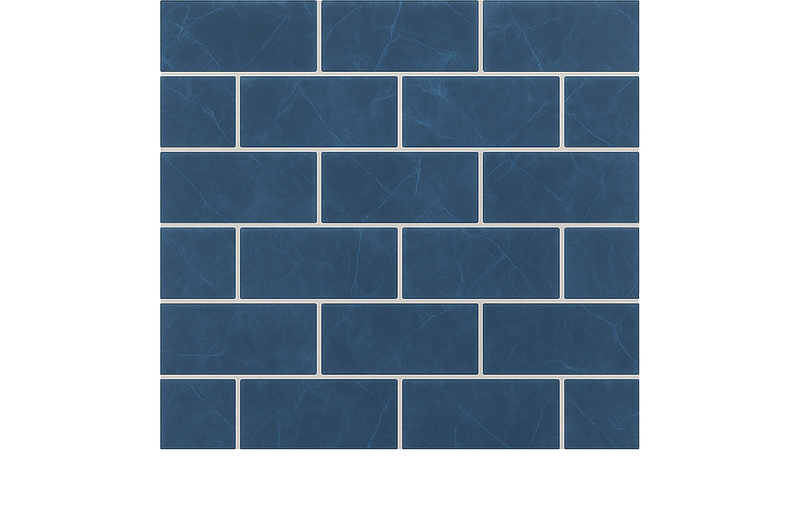Sticker for tile subtle blue marble design - TenStickers