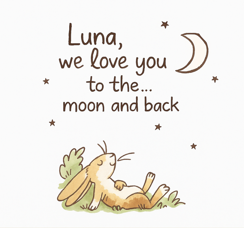 Nursery room wall decal i love you to the moon - TenStickers