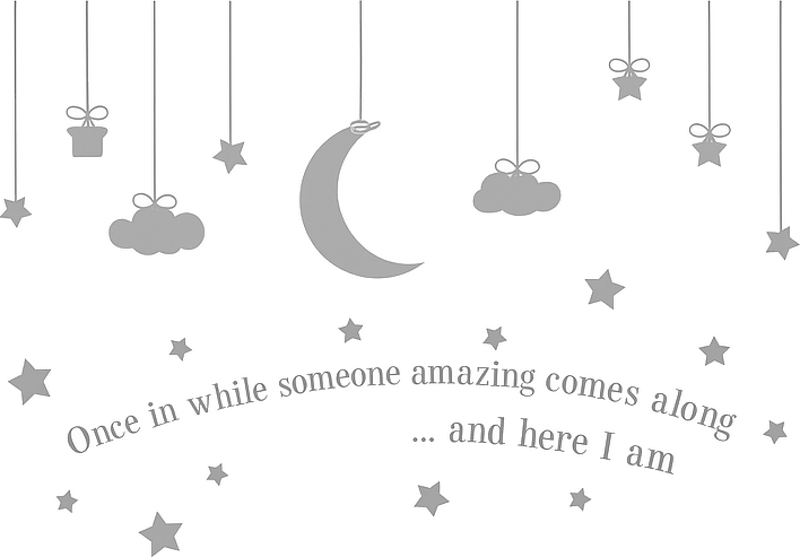 Nursery room wall decal miracle baby bedtime quote - TenStickers